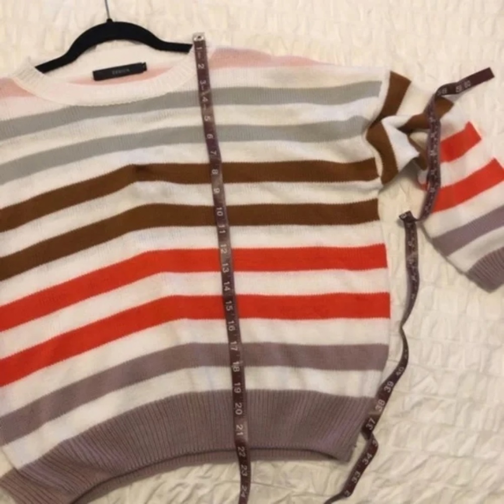 Striped Long Sleeve Chunky Knit Sweater - Picture 5 of 7